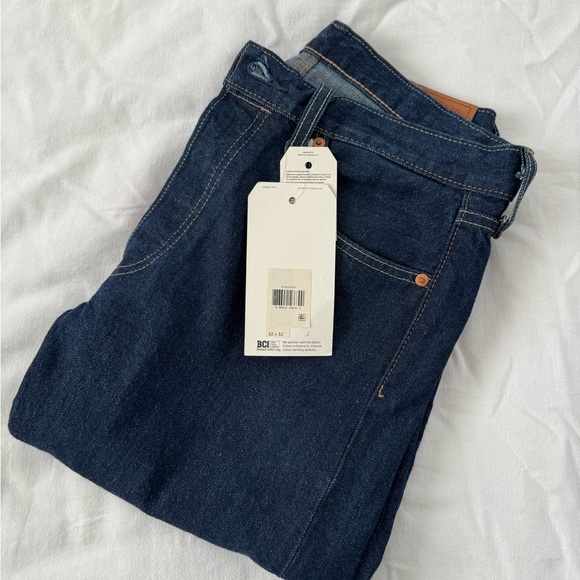 Levi's Men's Premium 501 Original Indigo Jeans - Picture 2 of 6